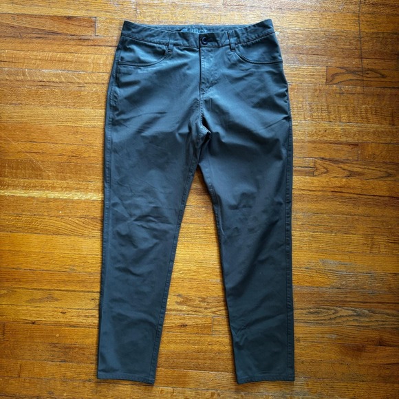 Vuori Other - Vuori Meta Pant Mens W32 L30 Charcoal Grey Slim Tapered Performance Chino V430-S